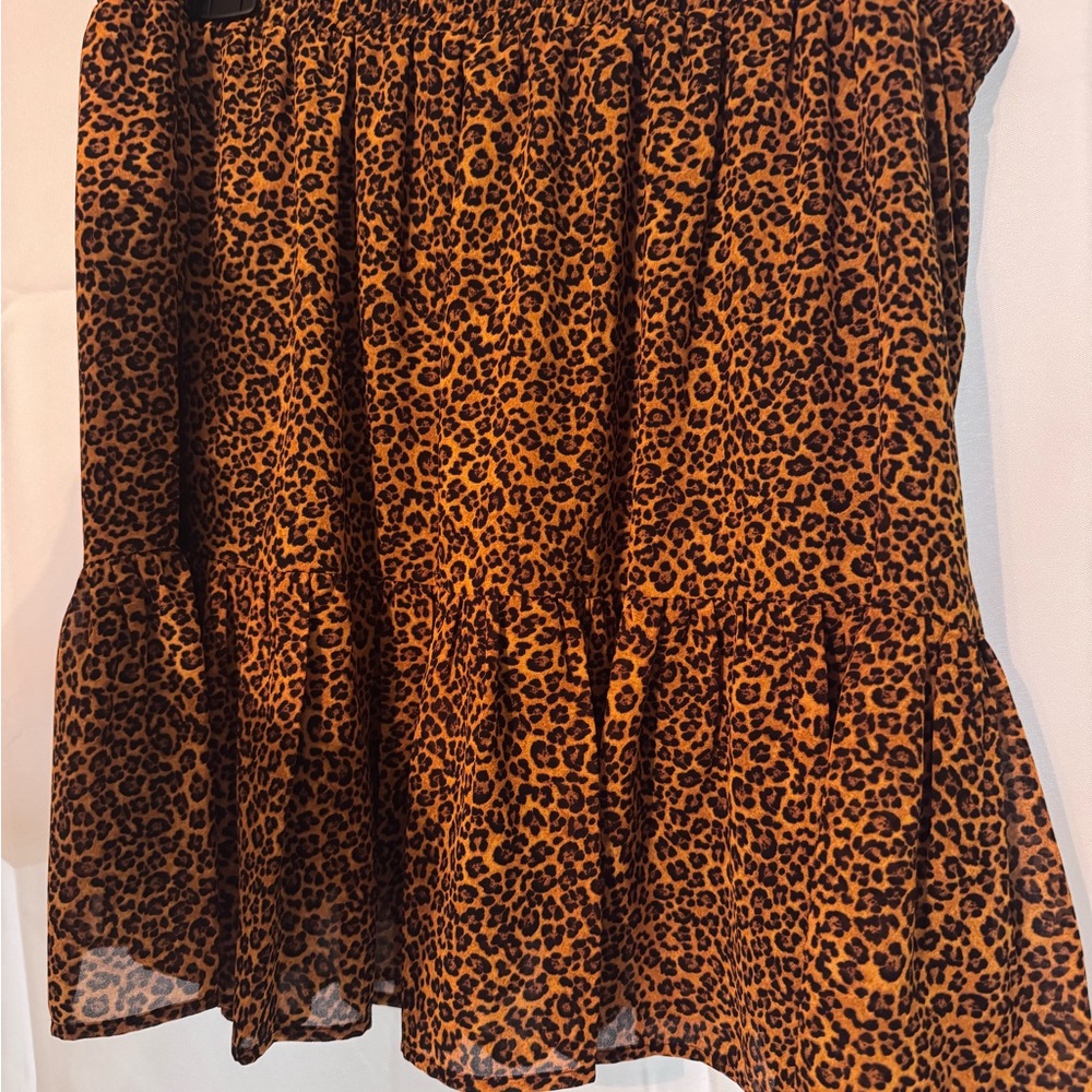 Leopard Print Women's Skirt